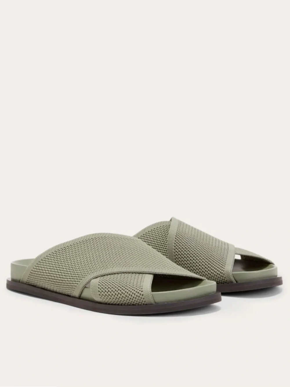 NWT Everlane ReKnit Form Crossover Sandal Seagrass green size 5 - Picture 2 of 6